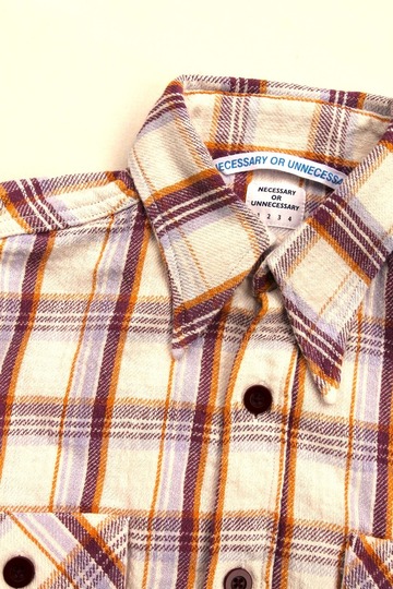 NOUN ”Wok Shirt BEIGE Check” (2)