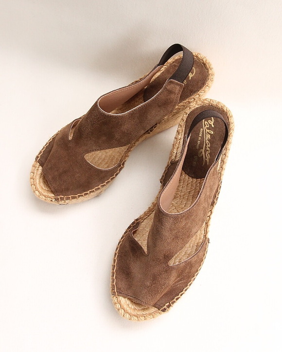 Caldanor ”A 528 Suede Wedge BROWN”250420 (3)