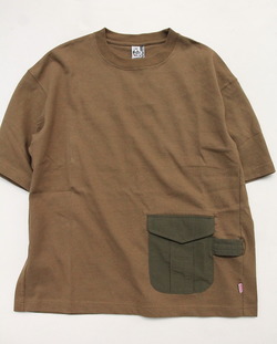 Chums HW Utility Pocket Tee KHAKI