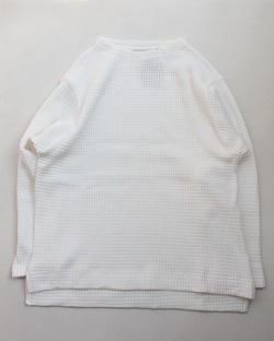 GYMMASTER ”12 Oz HV Waffle Guernsey Neck WHITE”251001