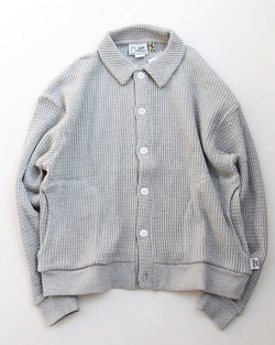 GYMMASTER ”12 Oz HV Waffle Cardigan GRAY”251001