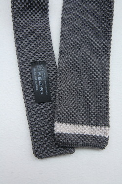 GUILLAUMOND CREATIONS Lined Tie GREY (2)
