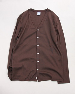 Quotidien ”Smooth Button Cardigan BROWN”250131