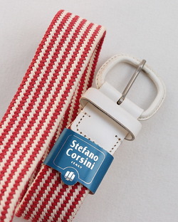 Stefano Corsini ”Mesh Belt RED WHITE” (4)