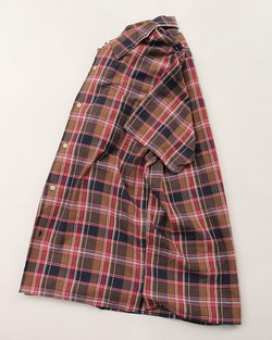 SERO ”SS Open COL Shirt MOKA Check”250529 (4)