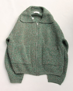 Soglia ”RIPRAY Melange Knit Jacket GREEN Mix”251024