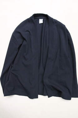 Quotidien ”Cotton Pique BL Cardigan NAVY”210306