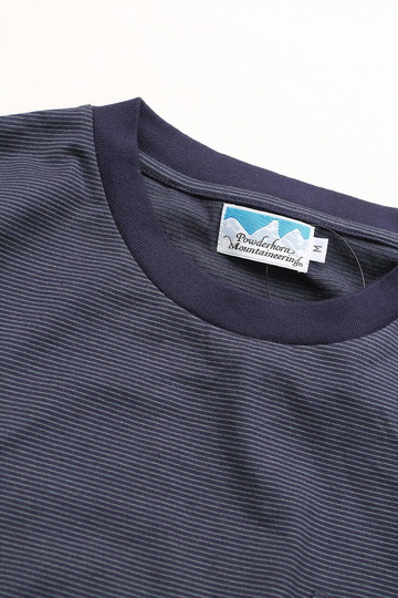 Powderhorn ”Stripe Tee NAVY GREY” (2)