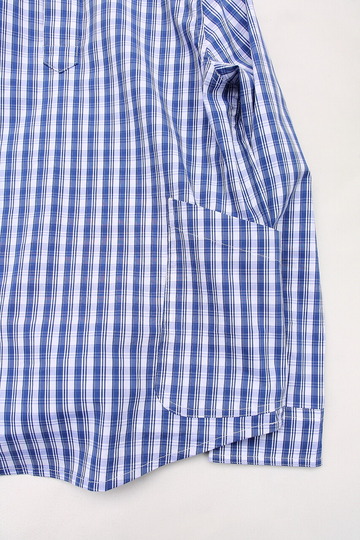 ARBRE ”Stretch Poplin PO Shirt BLUE WHITE”240328 (3)
