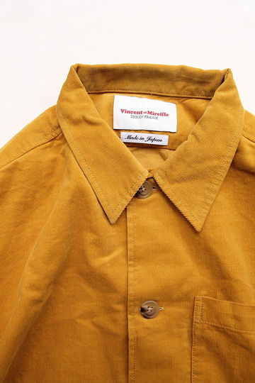 Vincent et Mireille Corduroy Shirt BLSN MUSTARD (2)