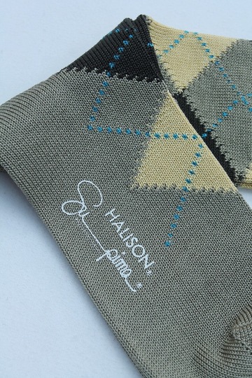 HALISON ”Supima Argyle Socks 6 Diamond” (2)