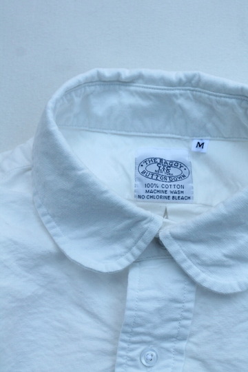 THE BAGGY Cotton Oxford Round Collarls WHITE (3)