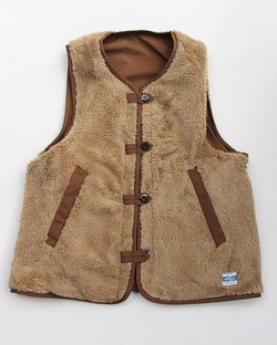 ARMY TWILL ”Pe Weather Reversible Vest BROWN”250919 (5)