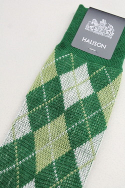 HALISON ”Prep Argyle Socks GREEN” (3)
