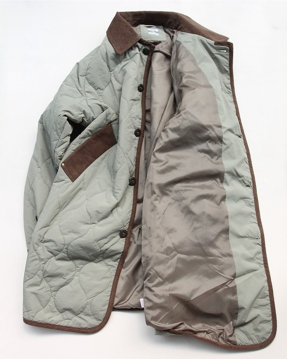 ARMY TWILL ”Quilting Field Coat KHAKI”251014 (4)
