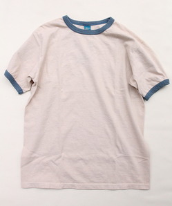 Goodon Retro SS Ringer Tee SMOKEY BLUE
