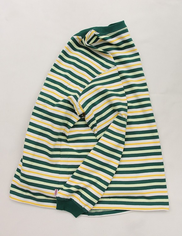 Chums ”HW Border LS T GREEN YELLOW”240810 (4)