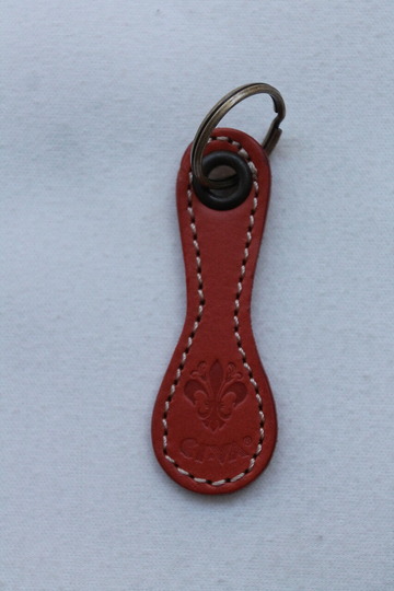CIVA  ”Leather Key Fob ORANGE” (3)