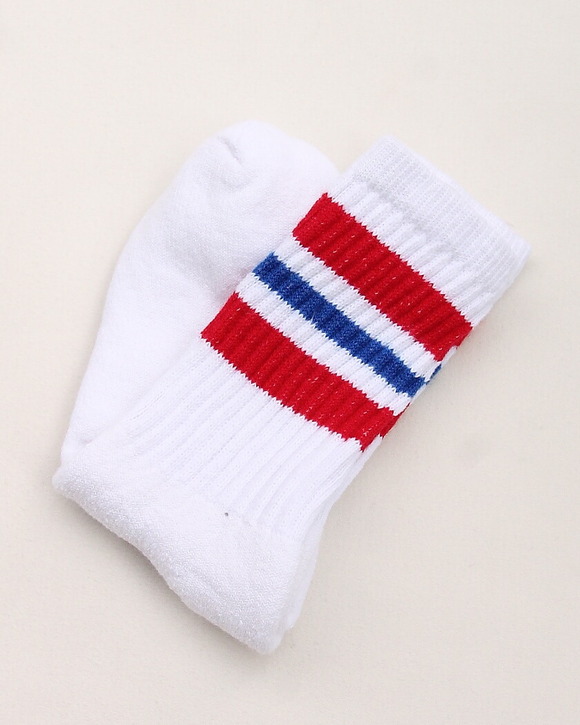 STRIPE Socks ”RED＆BLUE” (2)
