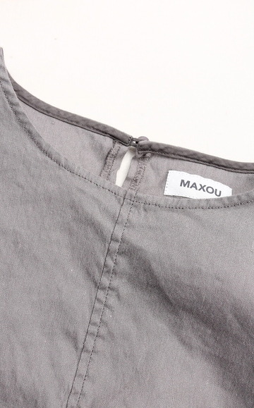 MAXOU ”Linen Rayon Lounge Dress GRAY” (2)