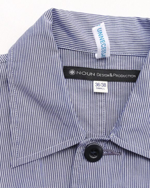 NOUN ”MC Stripe Shirt Jacket BLUE”250616 (6)