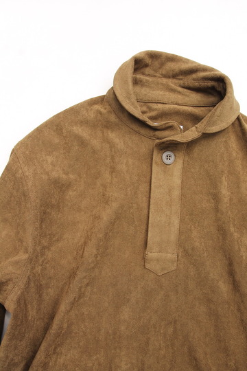 Arbre ”Fake Suede LS PO Shirt OLIVE” 2308026 (3)