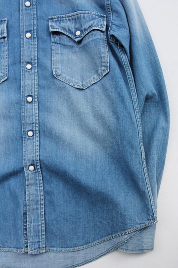 FOB Vintage Washed Denim Western Shirt (3)