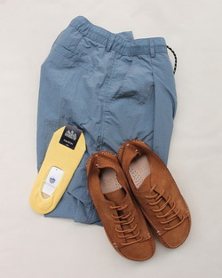 HALISON ”AMERICAN Sea Island Cotton Boat Socks YELLOW” (3)