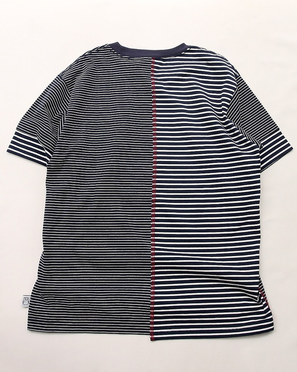 GYMMASTER ”Swicthover Border T NAVY”250718 (5)