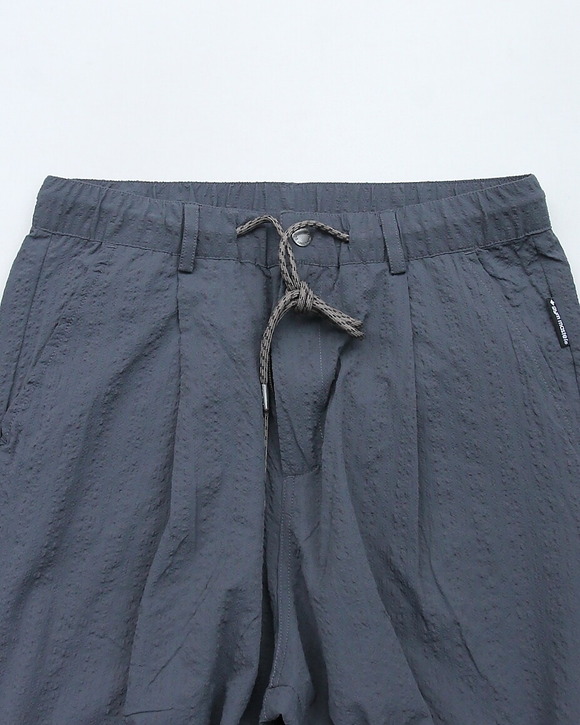 GYMMASTER ” UL Seersucker Tuck Pants GRAY” 260513 (2)