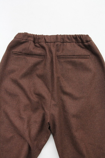 CEASTERS 2 Pleats Easy Trousers BROWN  by Burel (4)