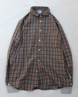 GYMMASTER ”2 Way Shawl Collar FN Shirt BRIWN”250930