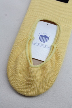 HALISON ”AMEICAN Sea Island Cotton Board Socks II YELLOW” (3)