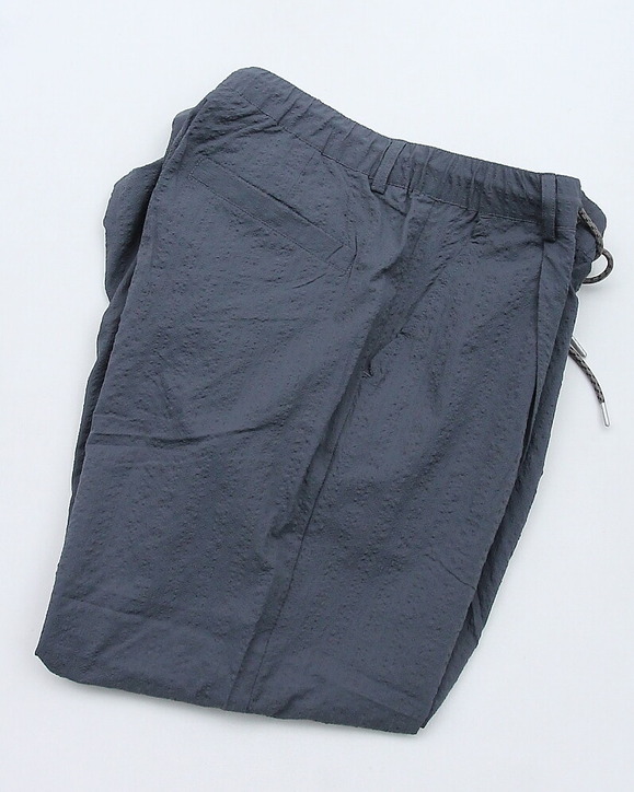 GYMMASTER ” UL Seersucker Tuck Pants GRAY” 260513