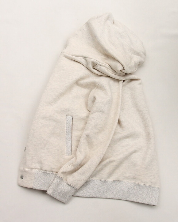 FIDELITY ”Loop Wheel Sweat Snap Parka NATURAL”250904 (4)