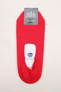 HALISON ”AMEICAN Sea Island Cotton Board Socks II RED” (2)