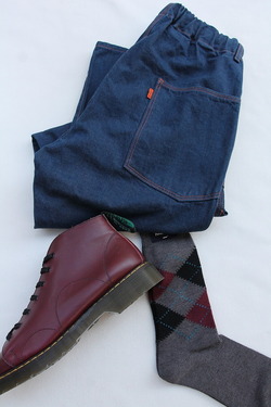 HALISON Dralon Cotton Argyle Socks GREY