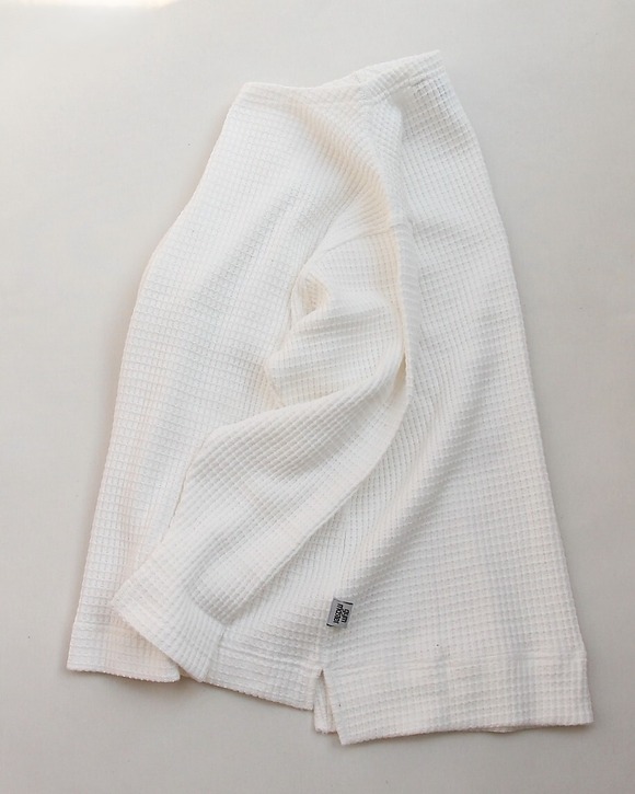 GYMMASTER ”12 Oz HV Waffle Guernsey Neck WHITE”251001 (4)