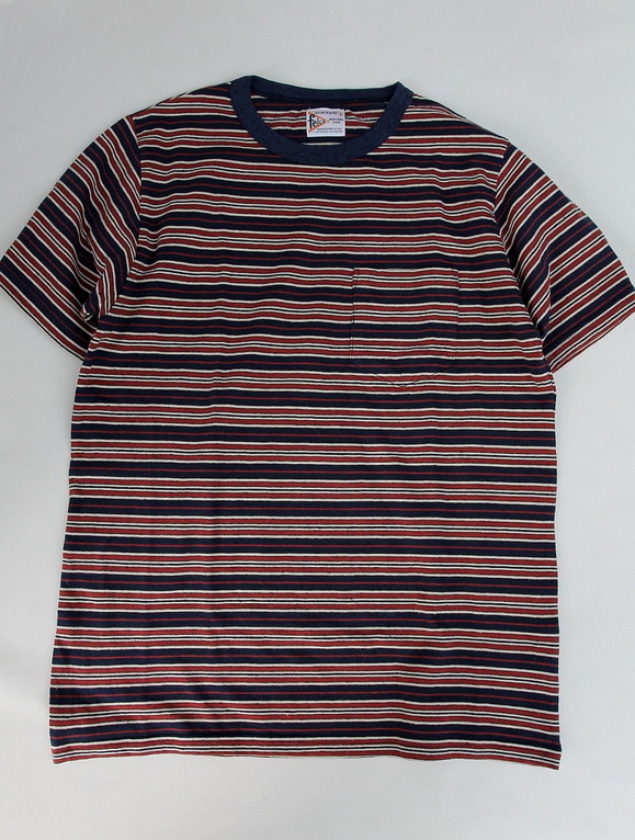 Felco SS Stripe Pocket T Gypsy Border Jersey NAVY