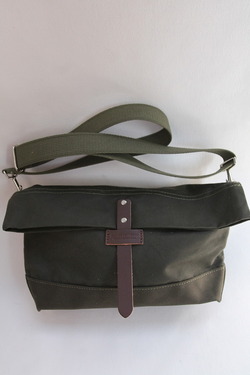 HERITAGE LEATHER Co Travel Pouch 10 10 ARMY Duck OLIVE