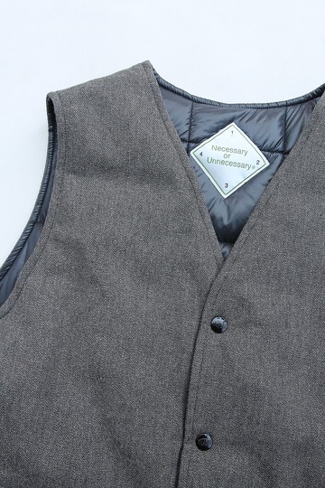 NOUN ”MAIN Vest Solid GRAY”231027 (2)