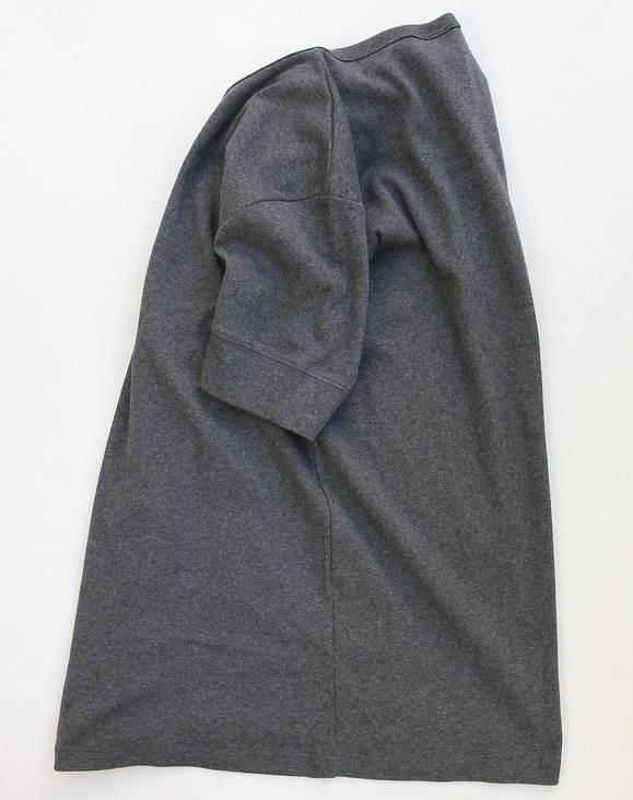Bandol 1X1 Rib Short Sleeve Military Crew ANTHRACITE CHINE (4)