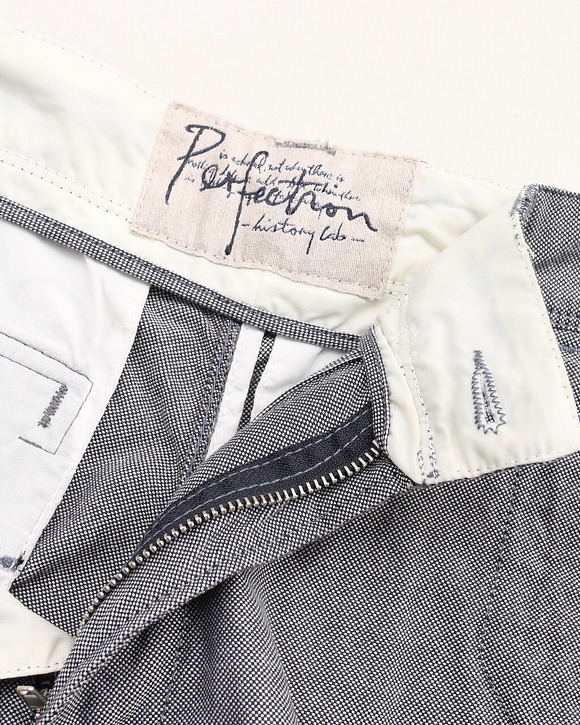 Perfection ”Birdseye Oxford Shorts NAVY”250607 (8)