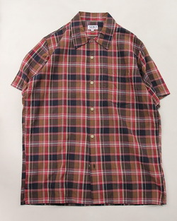 SERO ”SS Open COL Shirt MOKA Check”250529