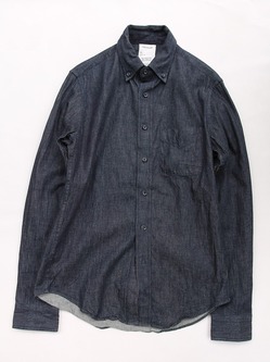 Your Uniform ”6oz Denime BD Shirt Elbow Patch INDIGO”231120