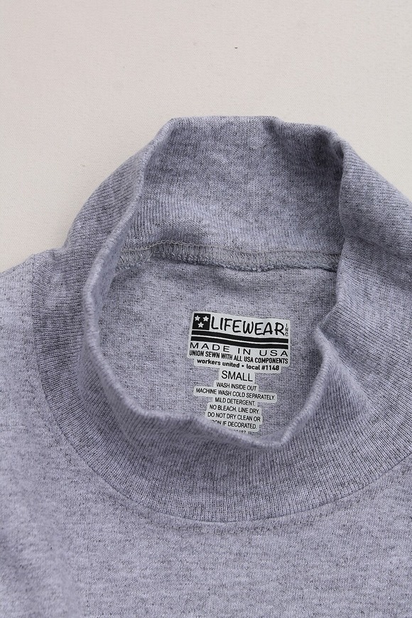 LIFEWEAR ”Mock LS Pkt Basic OX GRAY”2309022