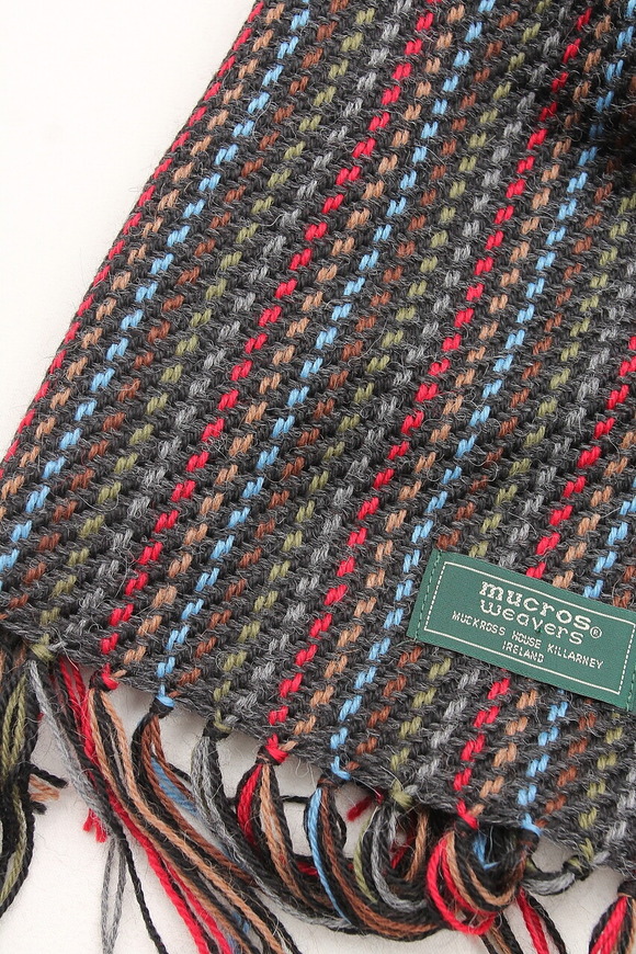 MUCROS WEAVERS ”Alpaca Scarf GRAY” 241018 (2)