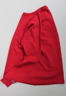 Champion T1011 Raglan Long Sleave Tee RED (2)
