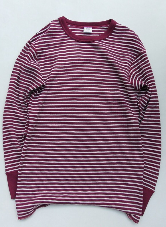 JE MORGAN ”THARMAL CN STRIPE WINE” 231027