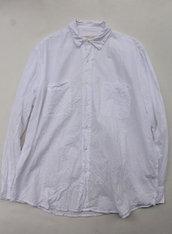 Vasy Lettlement Reglar Collar Oversized Shirt